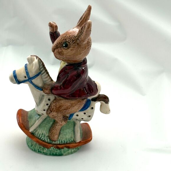 Royal Doulton Bunnykins “Tally Ho!” Figurine DB12 • Golden Jubilee 1984 - Picture 2 of 7